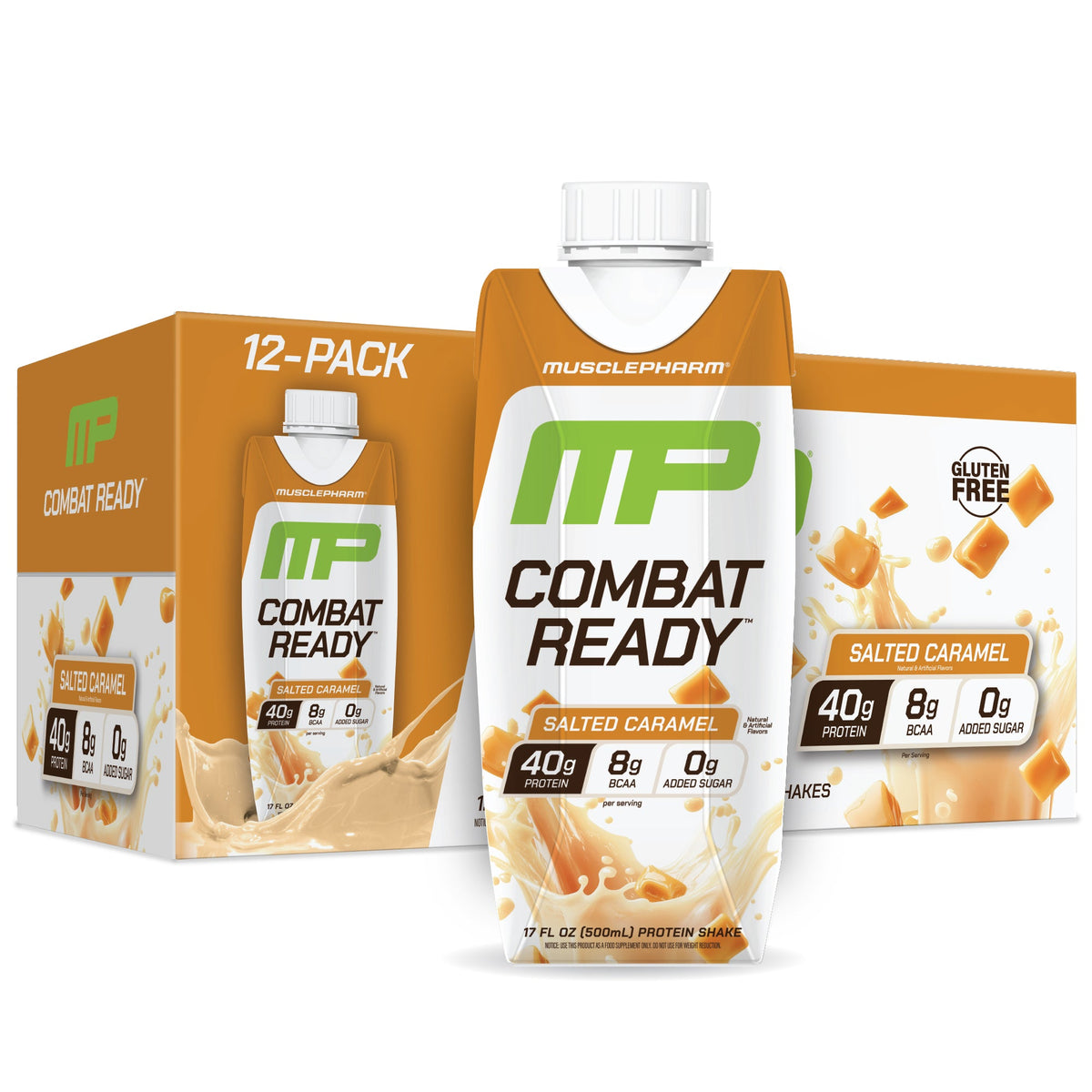 MusclePharm Combat Ready RTD, Salted Caramel ready-to-drink