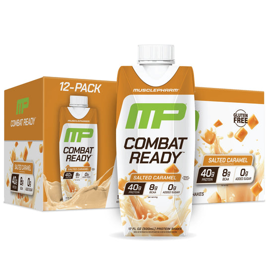 MusclePharm Combat Ready RTD, Salted Caramel ready-to-drink