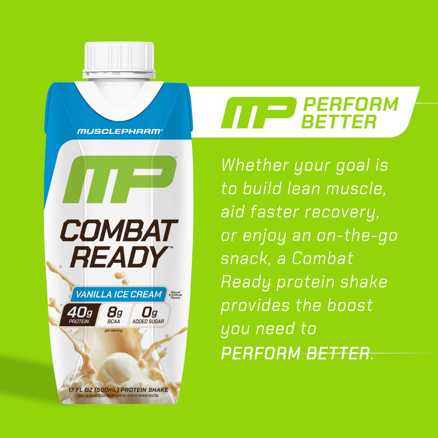 MusclePharm Combat Ready RTD, Vanilla