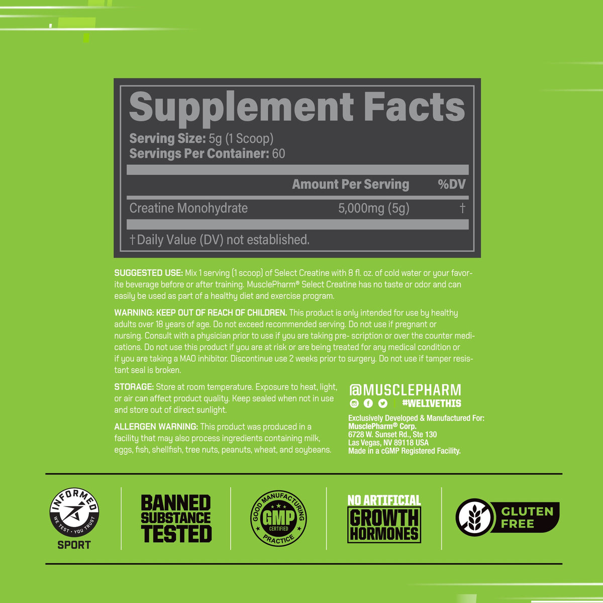 MusclePharm Creatine Essentials — pack (4)