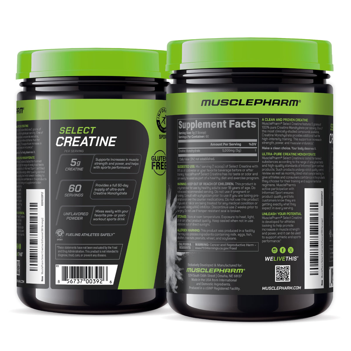 MusclePharm Creatine Essentials — pack (7)