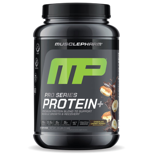 MusclePharm Pro Series Protein+, Chocolate Chunky Monkey powder