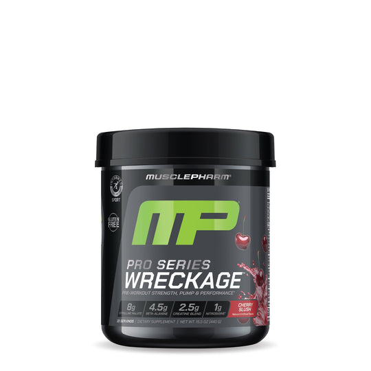MusclePharm Pro Series Wreckage, Cherry Slush powder