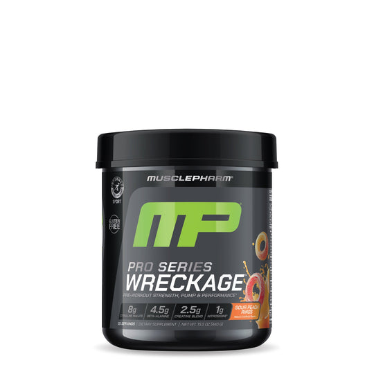 MusclePharm Pro Series Wreckage, Sour Peach Rings powder