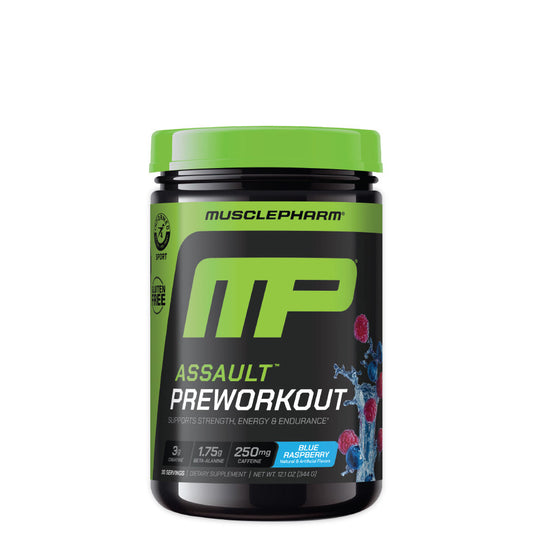 MusclePharm Assault Sport, Blue Raspberry powder