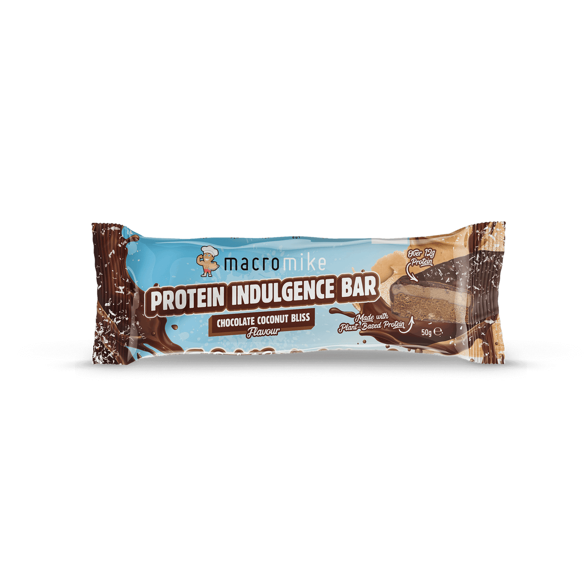 Macro Mike Protein Indulgence Bar Choc Coconut Bliss front pack