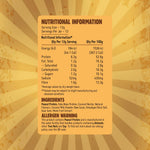 Macro Mike Powdered Peanut Butter Chocolate Hazelnut supplement facts and nutrition panel