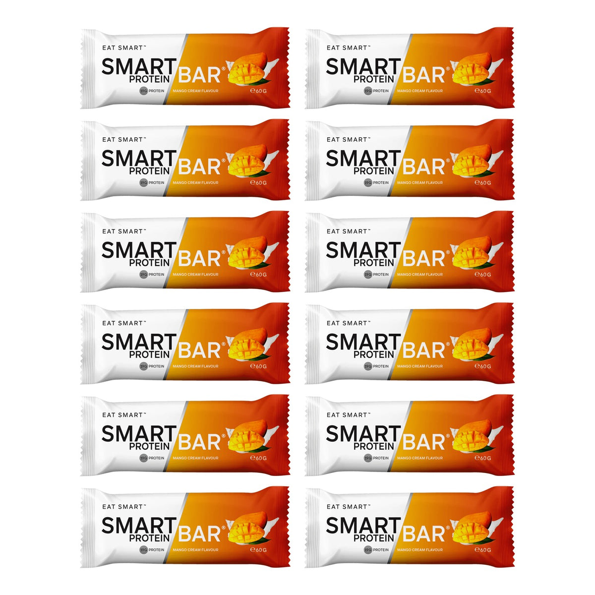 Smart Protein Bar 12-Pack Smart Bar - Mango Cream, 720g (12 Serves) - 12 pack