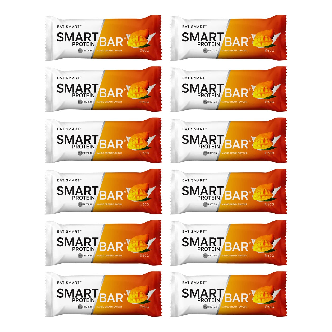 Smart Protein Bar 12-Pack Smart Bar - Mango Cream, 720g (12 Serves) - 12 pack