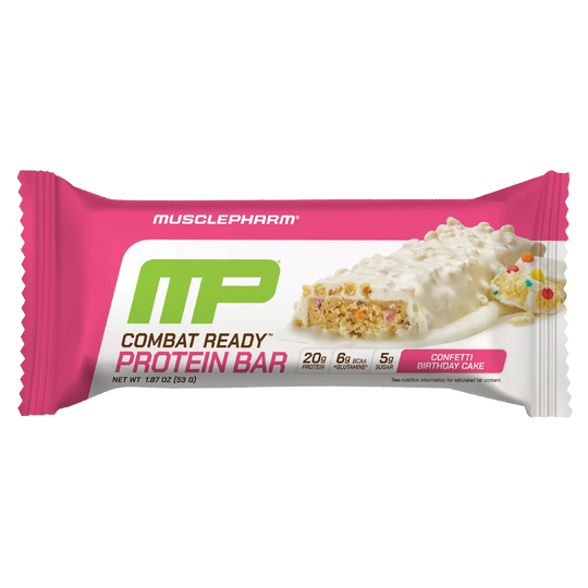 MusclePharm Combat Sport Bar, Confetti Birday Cake