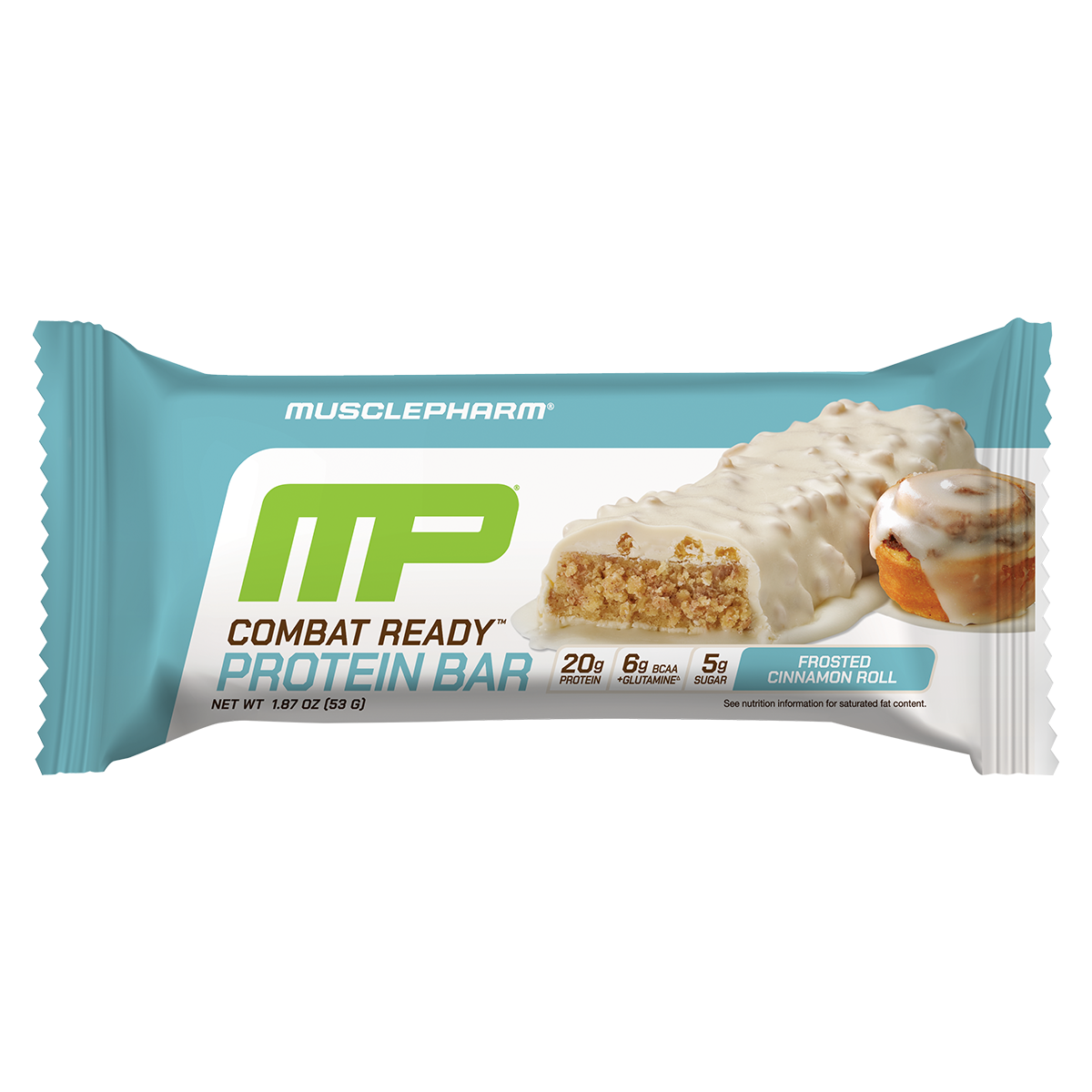 MusclePharm Combat Sport Bar, Cinnamon Roll New