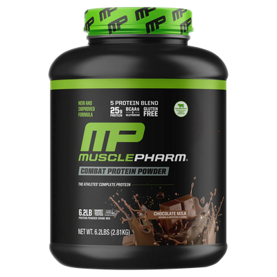 MusclePharm Combat Sport Chocolate whey protein powder, 2.81kg, NZ Supps