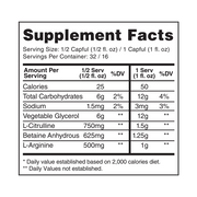 Gaspari Proven Pump, Mixed Berry — nutrition panel