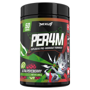 Nexus PER4M pre-workout, Psyceberry powder, 400g, NZ Supps