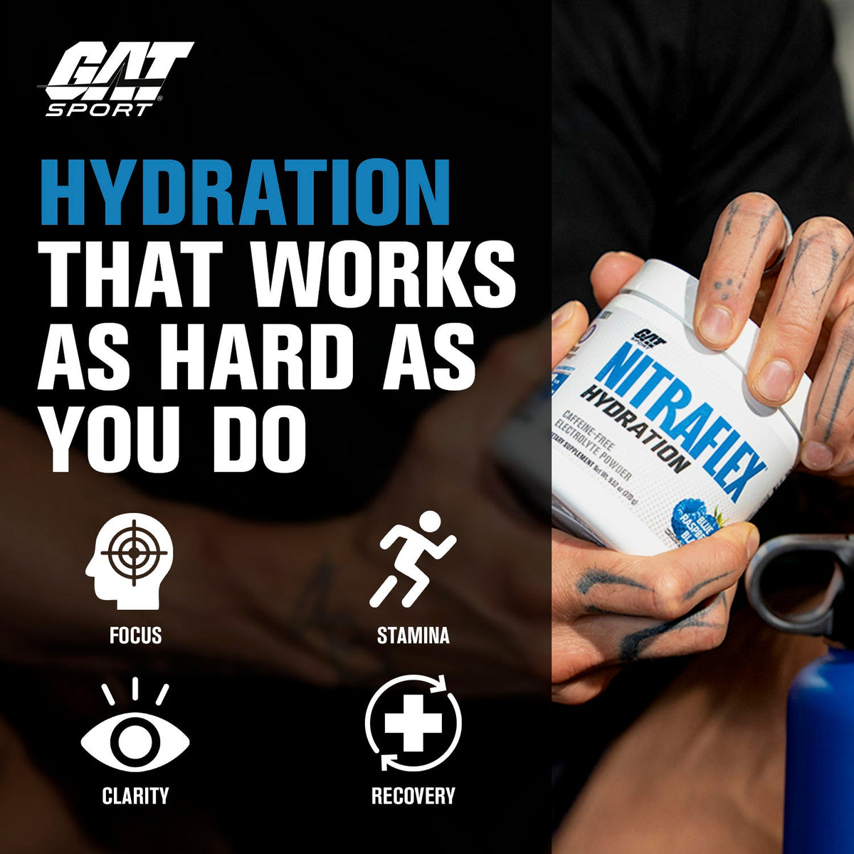 GAT Sport Nitraflex Hydradtion, Blue Raspberry