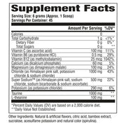 GAT Sport Nitraflex Hydradtion Blue Raspberry supplement facts and nutrition panel