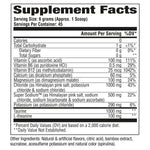 GAT Sport Nitraflex Hydradtion Lemon Lime supplement facts and nutrition panel