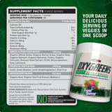 EHPlabs OxyGreens supplement facts and nutrition panel