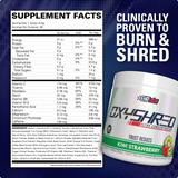 EHPlabs OxyShred supplement facts and nutrition panel