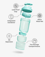 SmartShake Original2Go Mint Green nutrition panel