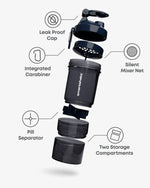 SmartShake Original2Go Space Grey nutrition panel