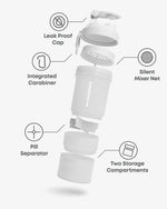 SmartShake Original2Go White nutrition panel