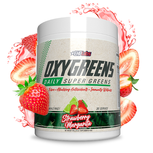 EHPlabs OxyGreens Strawberry Margarita front
