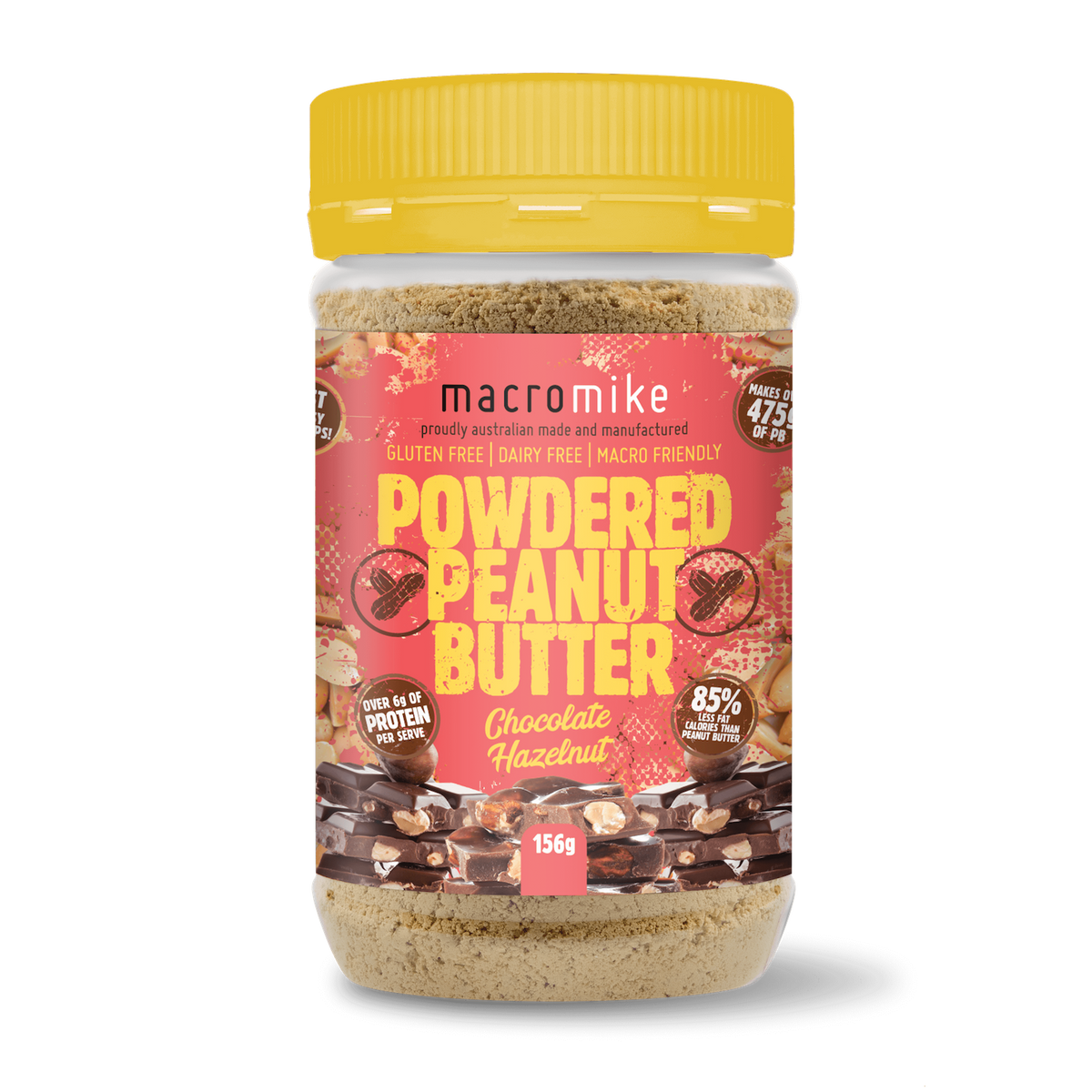Macro Mike Powdered Peanut Butter Chocolate Hazelnut front
