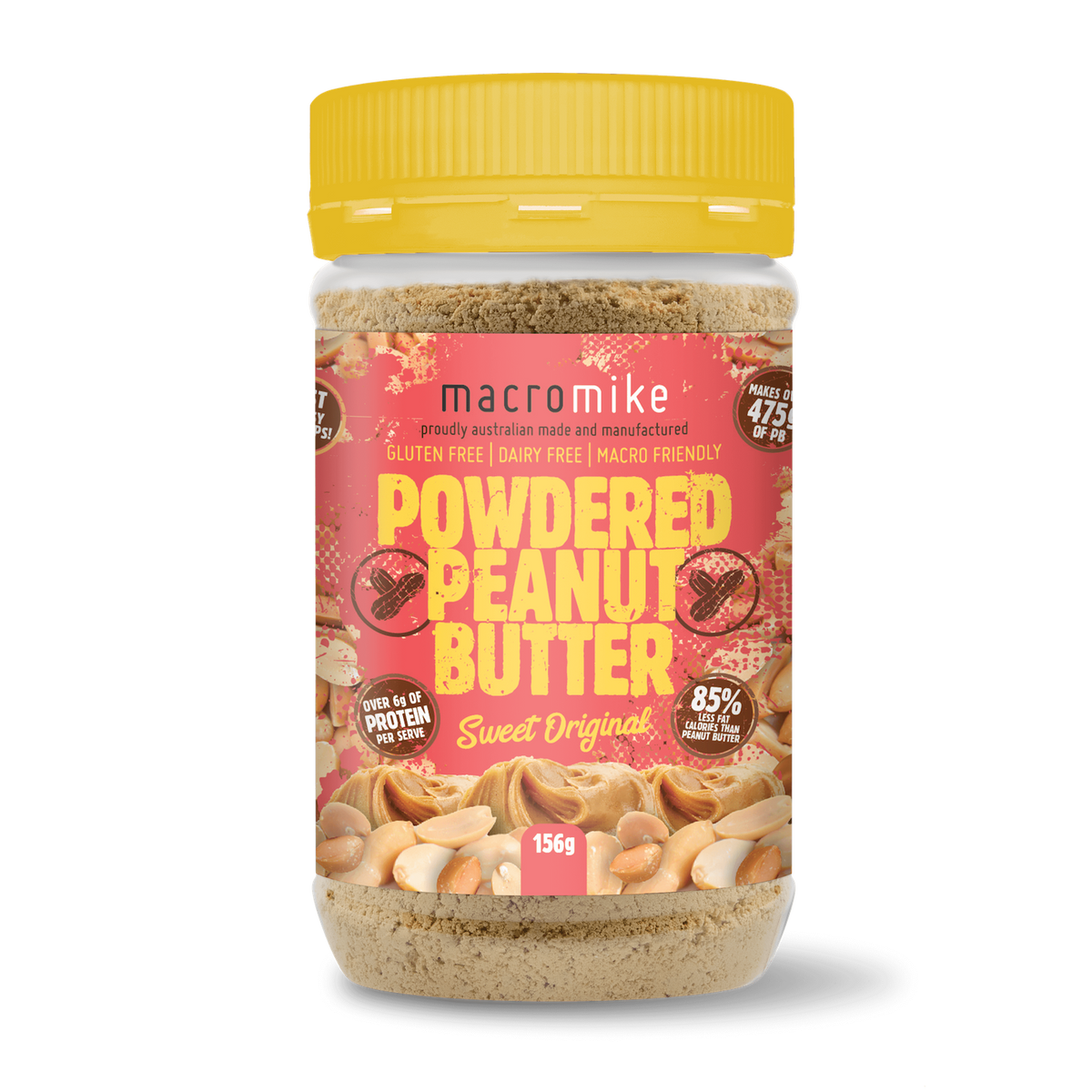 Macro Mike Powdered Peanut Butter Original front