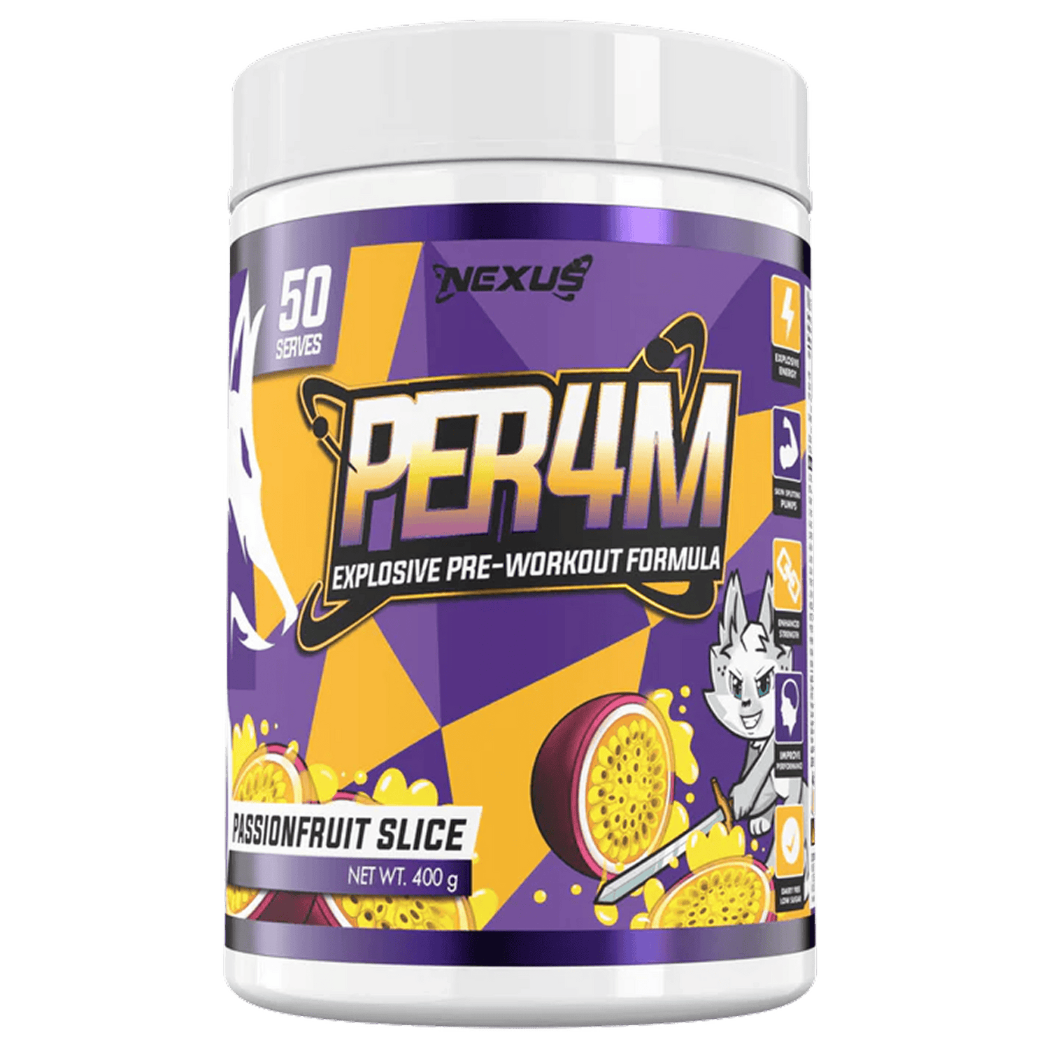 Nexus PER4M, Passionfruit Slice powder