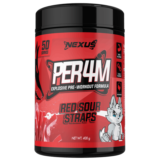 Nexus PER4M, Red Sour Straps powder