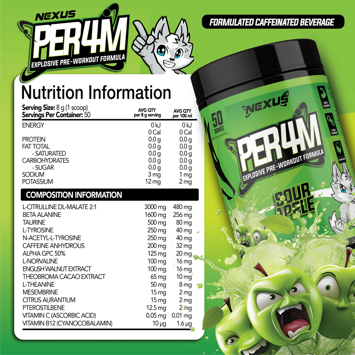 Nexus PER4M 2.0, Sour Apple