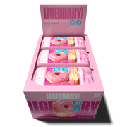 legendary foods 12 pack protein donut pink sprinkle protein bar, 732g, NZ Supps