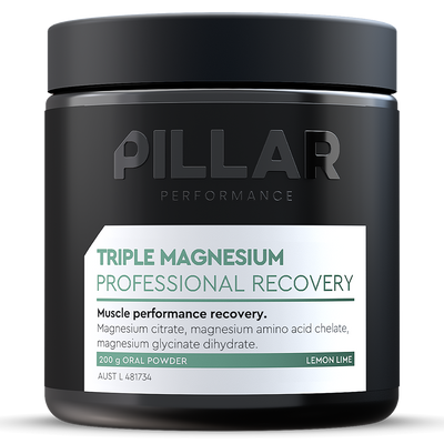 Pillar Performance Triple Magnesium Powder, Lemon Lime, 200g