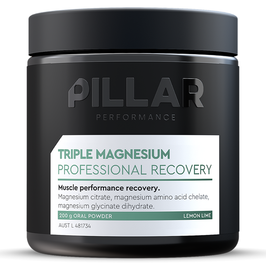 Pillar Performance Triple Magnesium Powder, Lemon Lime, 200g