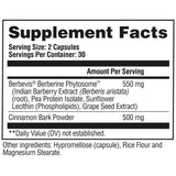 GAT Sport Pro Berberine supplement facts and nutrition panel