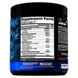 Performa Hyde Nightmare Black Blue Berry supplement facts and nutrition panel