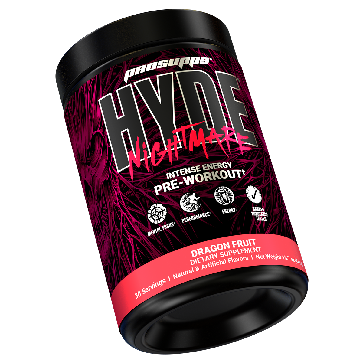 Performa Hyde Nightmare, Dragon Fruit — back of pack