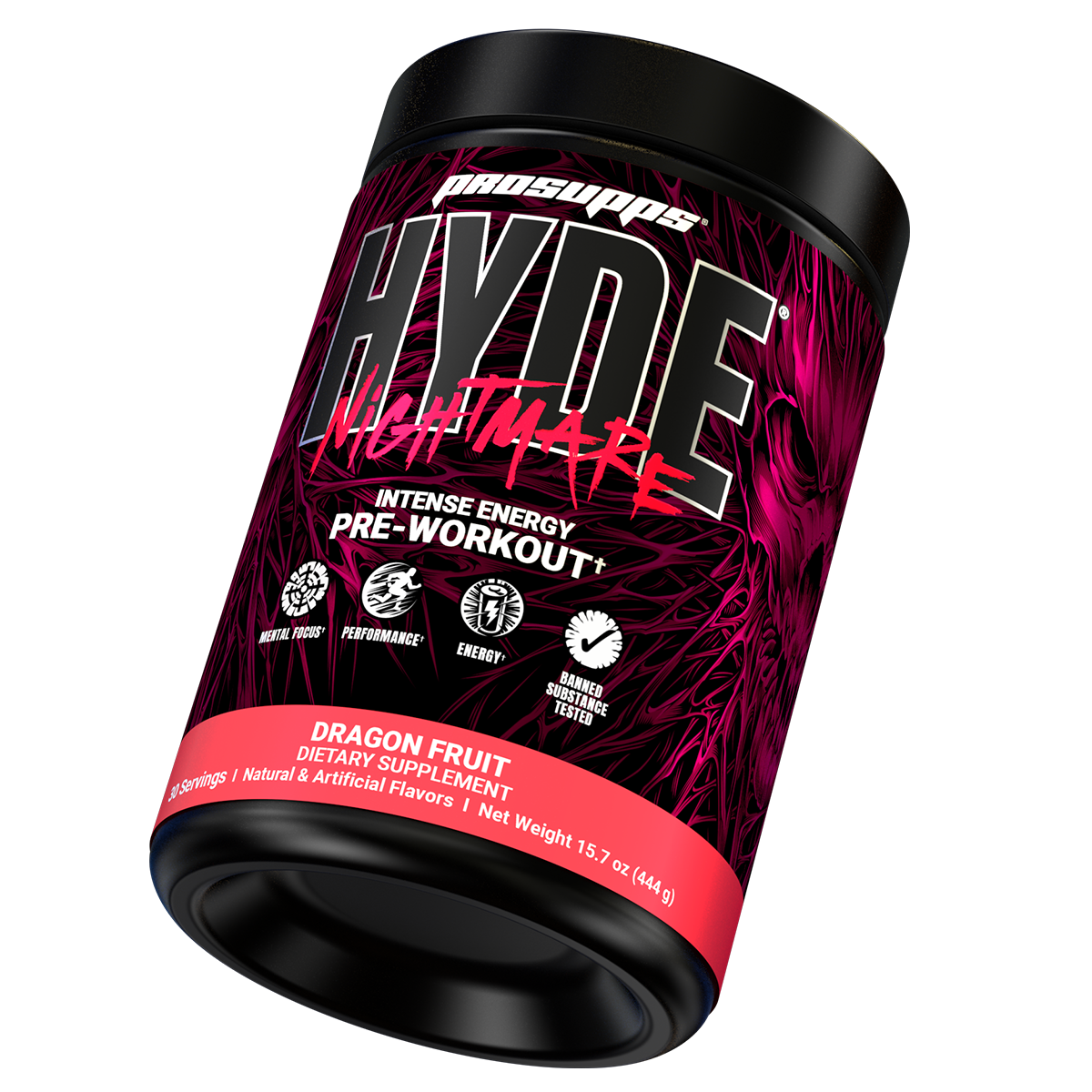 Performa Hyde Nightmare, Dragon Fruit — back of pack