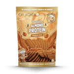 Macro Mike Luxe Almond Protein Caramelised Biscuit 400g protein powder, front, NZ Supps