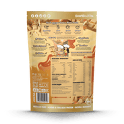 Macro Mike Luxe Almond Protein Caramelised White Chocolate 400g back