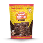 Macro Mike Premium Almond Protein Deluxe Chocolate 800g protein powder, front, NZ Supps