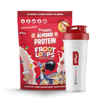Macro Mike x Kellogg's Premium Almond Protein Froot Loops 800g front with shaker