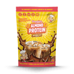 Macro Mike Premium Almond Protein Iced Mocha 400g protein powder, front, NZ Supps