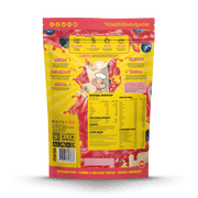 Macro Mike Premium Almond Protein Mixed Berry White Choc supplement facts and nutrition panel