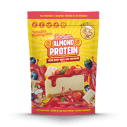 Macro Mike Premium Almond Protein Mixed Berry White Choc 800g protein powder, front, NZ Supps