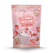 Macro Mike Luxe Almond Protein Strawberry Thickshake 400g front