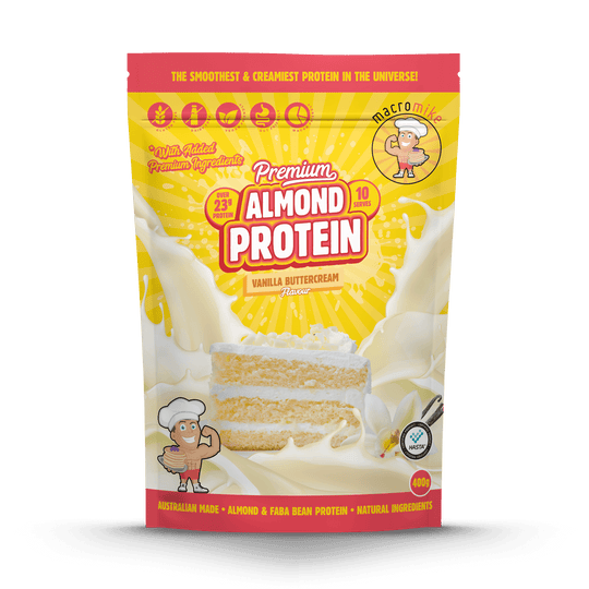 Macro Mike Premium Almond Protein Vanilla Buttercream 400g front