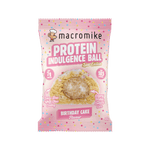 Macro Mike Protein Indulgence Ball Birthday Cake front pack