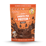 Macro Mike Golden Smooth Pea Protein Rich Chocolate 455g protein powder, front, NZ Supps